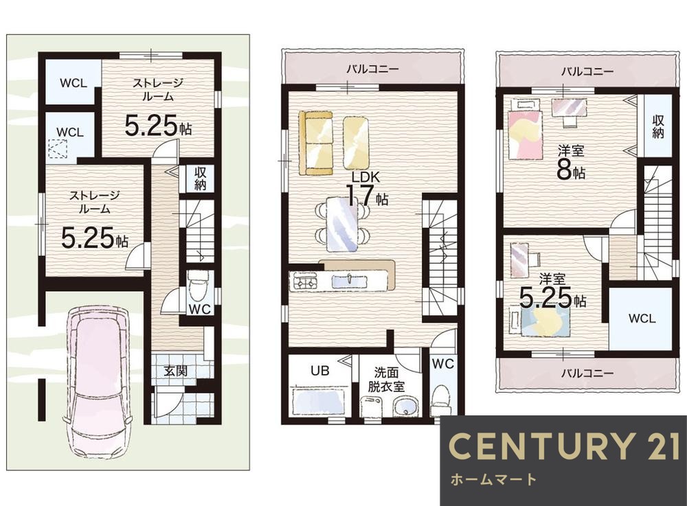 新築戸建 一戸建て上野口町（大和田駅） 3880万円・3980万円の詳細情報 大阪府門真市上野口町 写真8 センチュリー21ホームマート