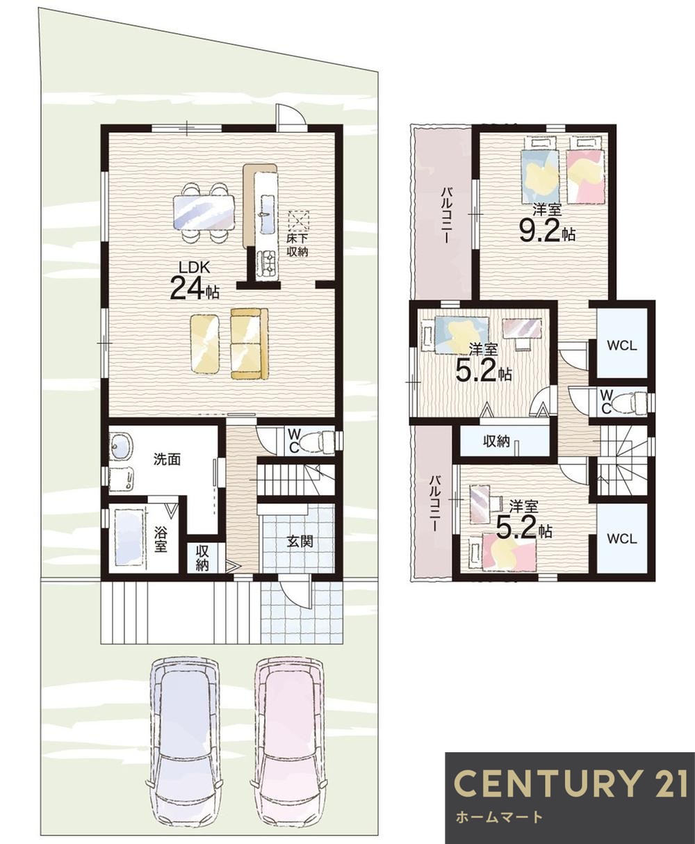 新築戸建 一戸建て千代ヶ丘２ 3880万円の詳細情報 奈良県奈良市千代ヶ丘２ 写真12 センチュリー21ホームマート