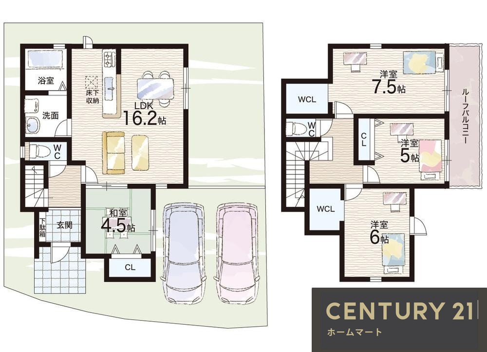 新築戸建 NEW一戸建て近江富士３ 2580万円～2780万円の詳細情報 滋賀県野洲市近江富士３ 写真12 センチュリー21ホームマート