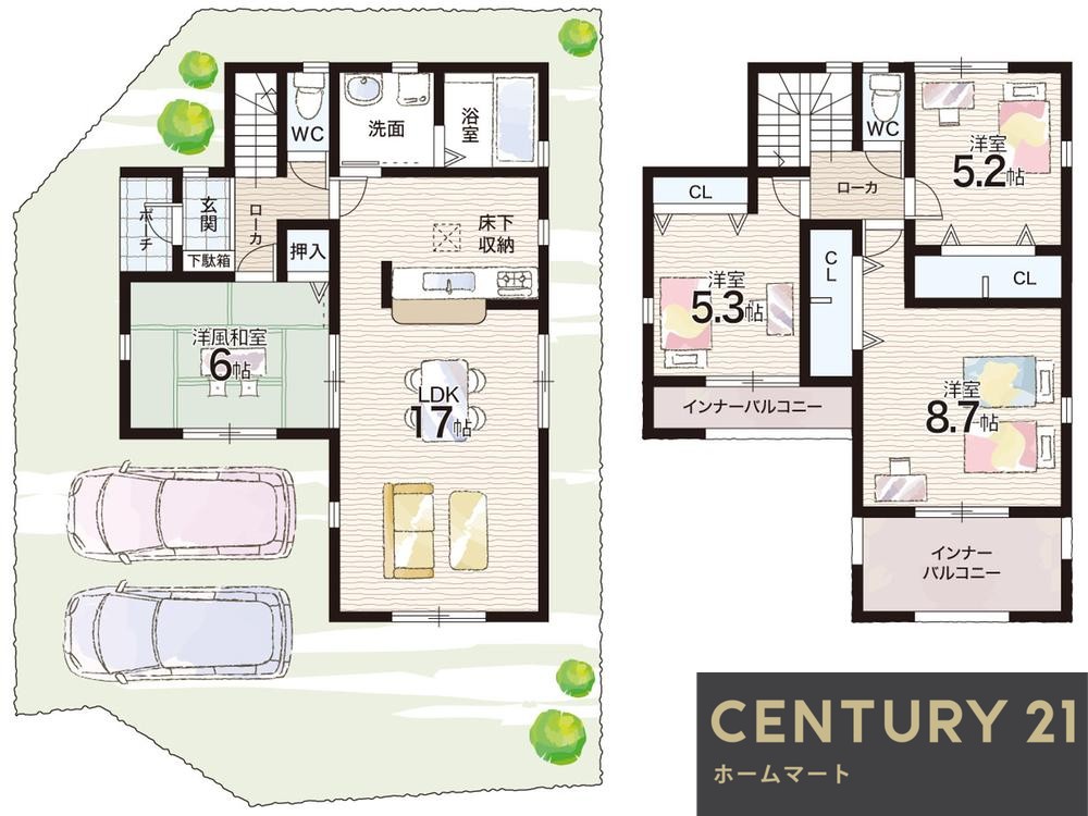 新築戸建 NEW一戸建て北葛城郡上牧町中筋出作 全3邸 一戸建て第3期の詳細情報 奈良県北葛城郡上牧町大字中筋出作 写真18 センチュリー21ホームマート