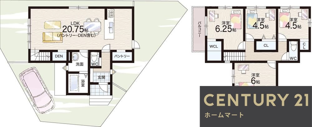 新築戸建 一戸建て寺田宮ノ平（城陽駅） 2798万円・3198万円の詳細情報 京都府城陽市寺田宮ノ平 写真12 センチュリー21ホームマート