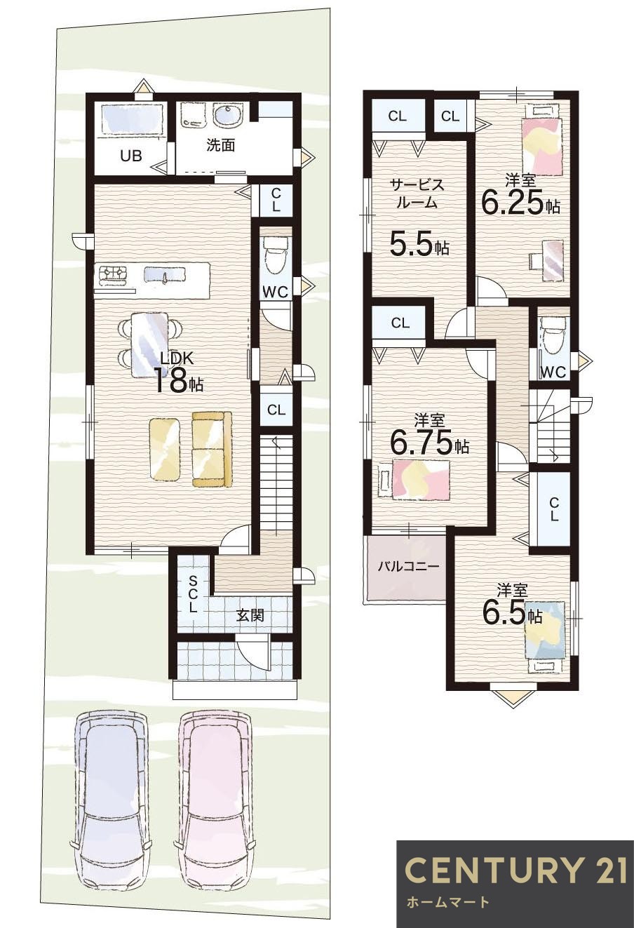 新築戸建 一戸建て寺本１ 4880万円・4980万円の詳細情報 兵庫県伊丹市寺本１ 写真20 センチュリー21ホームマート