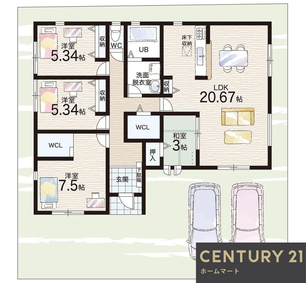 新築戸建 一戸建て磯城郡田原本町黒田 全7邸 一戸建ての詳細情報 奈良県磯城郡田原本町大字黒田 写真23 センチュリー21ホームマート