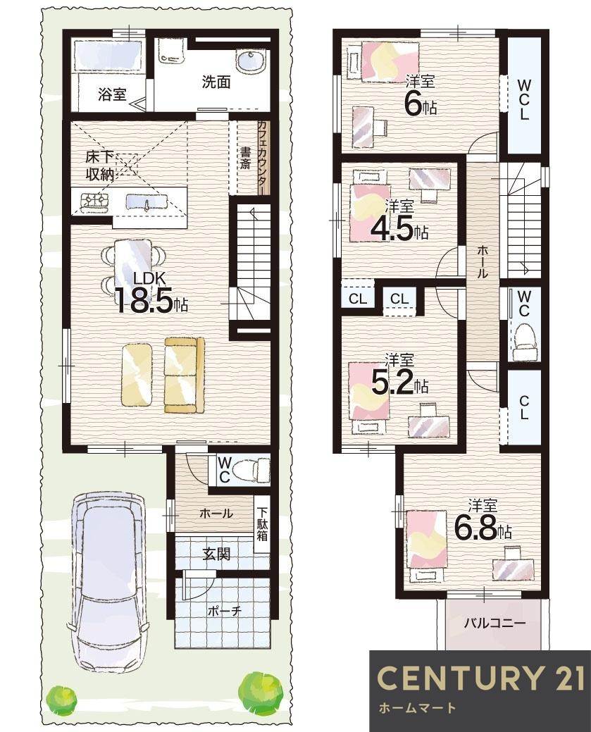 新築戸建 NEW一戸建て松ケ丘２ 4198万円・4298万円の詳細情報 兵庫県伊丹市松ケ丘２ 写真16 センチュリー21ホームマート