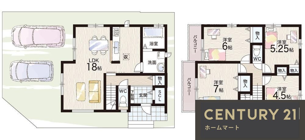 新築戸建 NEW一戸建て鹿の子台北町４（道場南口駅） 3690万円・3890万円の詳細情報 兵庫県神戸市北区鹿の子台北町４ 写真17 センチュリー21ホームマート