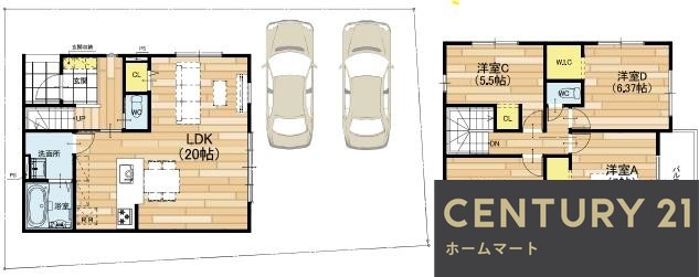 新築戸建 一戸建て栗東市小柿 一戸建て 全２邸第１期の詳細情報 滋賀県栗東市小柿２ 写真21 センチュリー21ホームマート