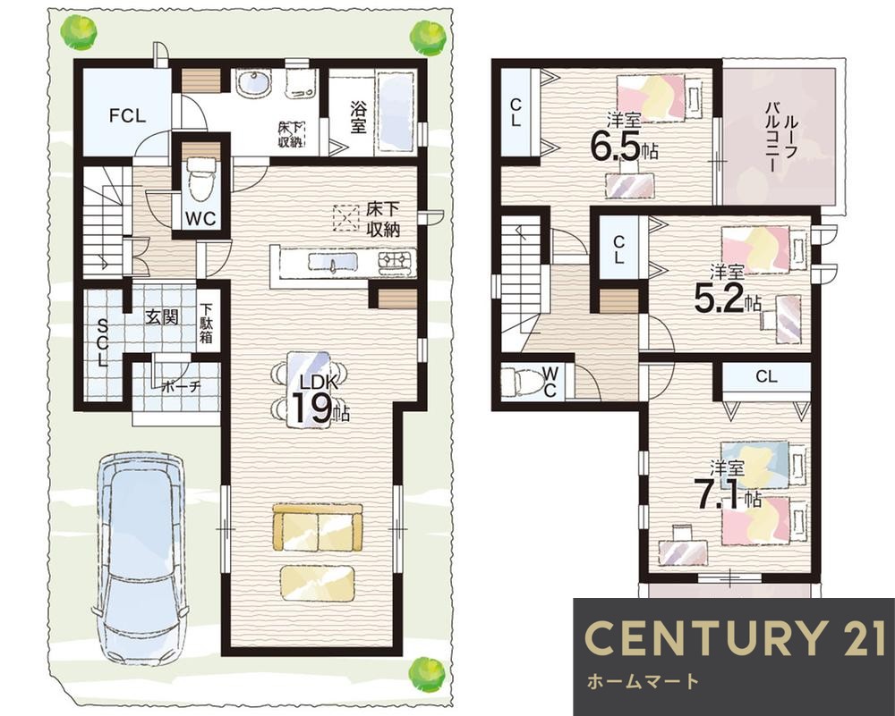新築戸建 一戸建て堺市中区福田 全１０邸 一戸建て第２期・第３期の詳細情報 大阪府堺市中区福田 写真21 センチュリー21ホームマート