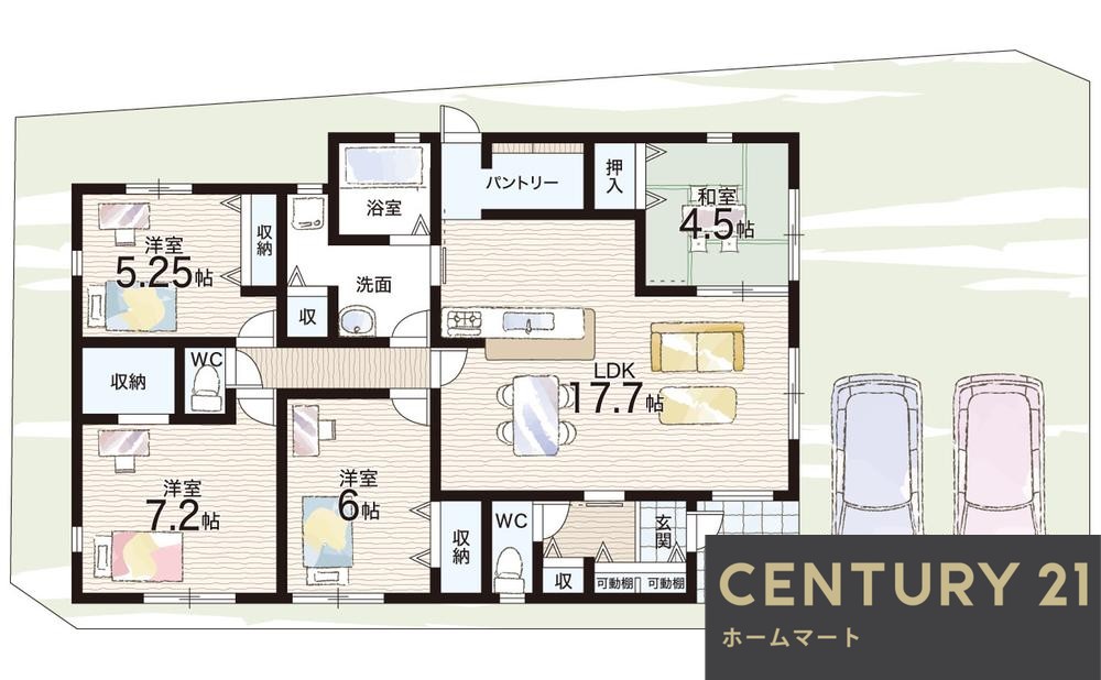 新築戸建 一戸建て丹波市町（天理駅） 3880万円・3980万円の詳細情報 奈良県天理市丹波市町 写真11 センチュリー21ホームマート