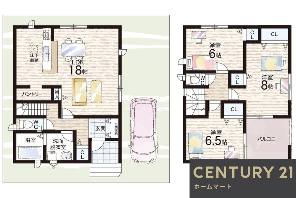 新築戸建 一戸建て北西町（大和小泉駅） 2480万円の詳細情報 奈良県大和郡山市北西町 写真10 センチュリー21ホームマート
