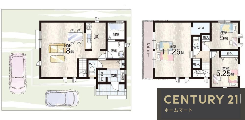 新築戸建 NEW一戸建て南五葉３（西鈴蘭台駅） 3490万円・3690万円の詳細情報 兵庫県神戸市北区南五葉３ 写真11 センチュリー21ホームマート