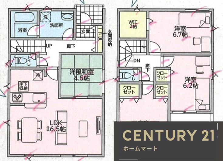 新築戸建 NEW一戸建て神宮寺１（津田駅） 2780万円～3180万円の詳細情報 大阪府交野市神宮寺１ 写真14 センチュリー21ホームマート