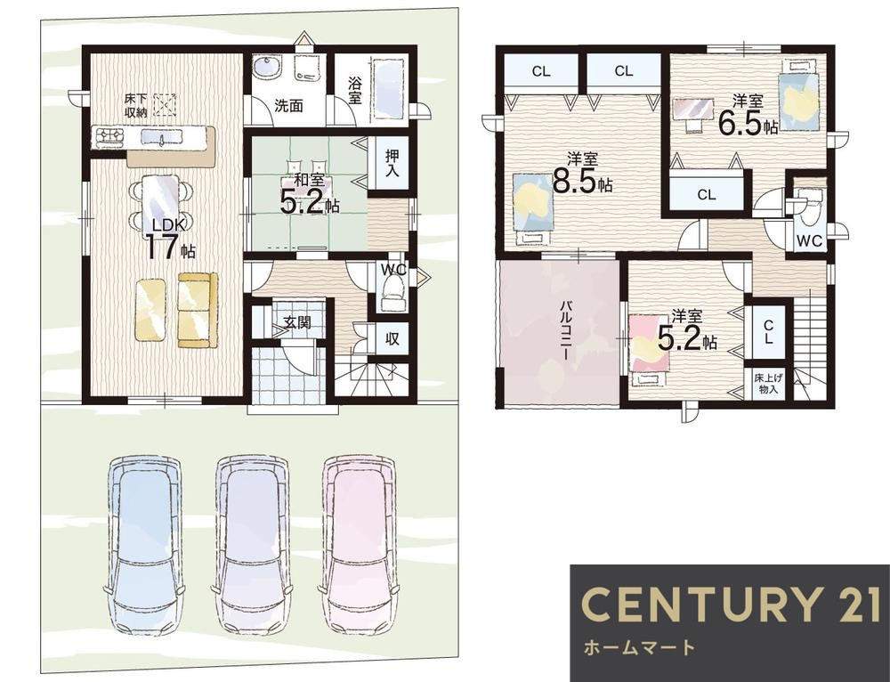新築戸建 一戸建て東沼波町（南彦根駅） 2680万円の詳細情報 滋賀県彦根市東沼波町 写真13 センチュリー21ホームマート
