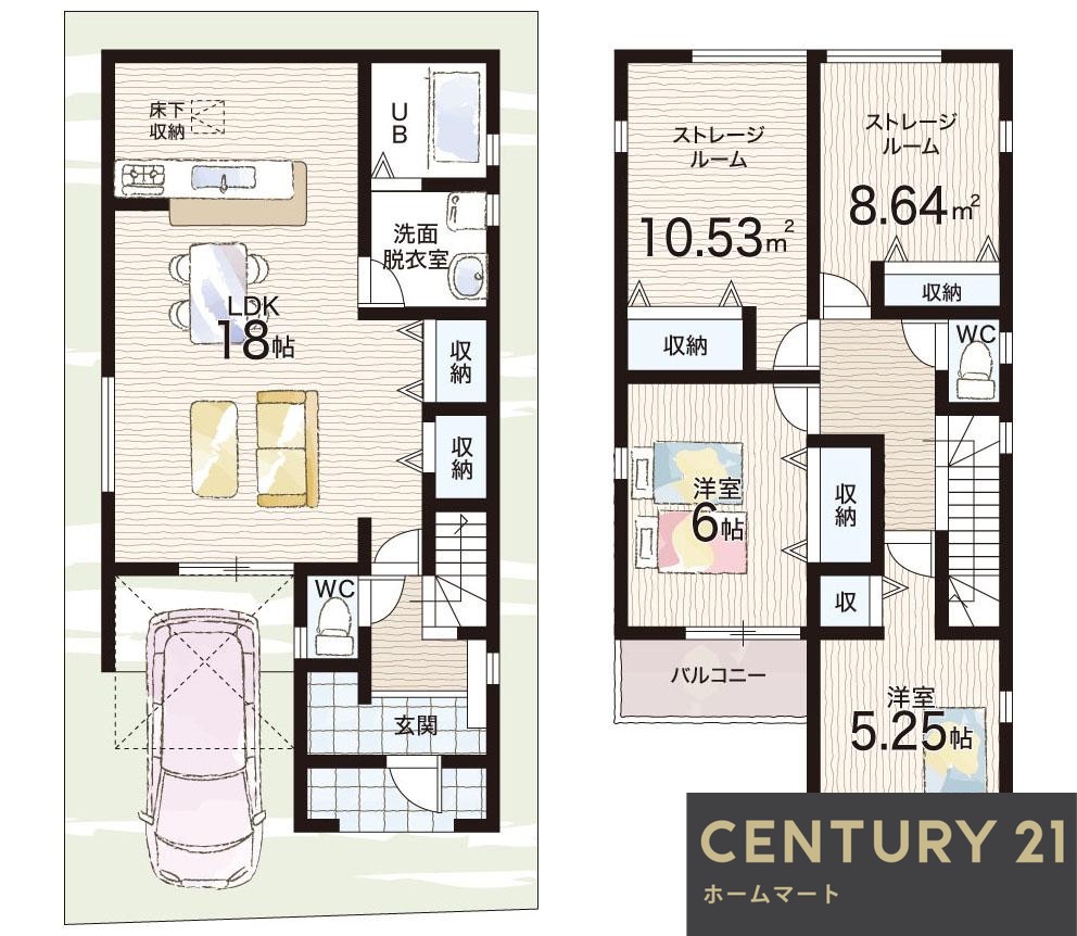 新築戸建 一戸建て上野町 3980万円～4280万円の詳細情報 大阪府茨木市上野町 写真18 センチュリー21ホームマート