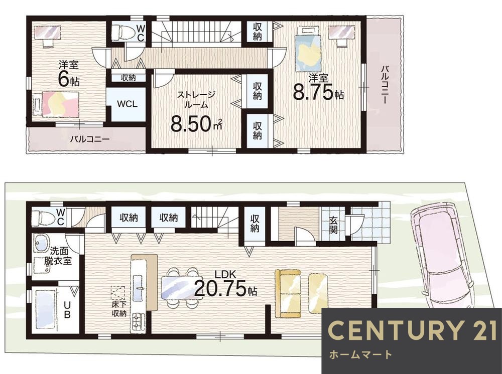 新築戸建 一戸建て上野町 3980万円～4280万円の詳細情報 大阪府茨木市上野町 写真20 センチュリー21ホームマート