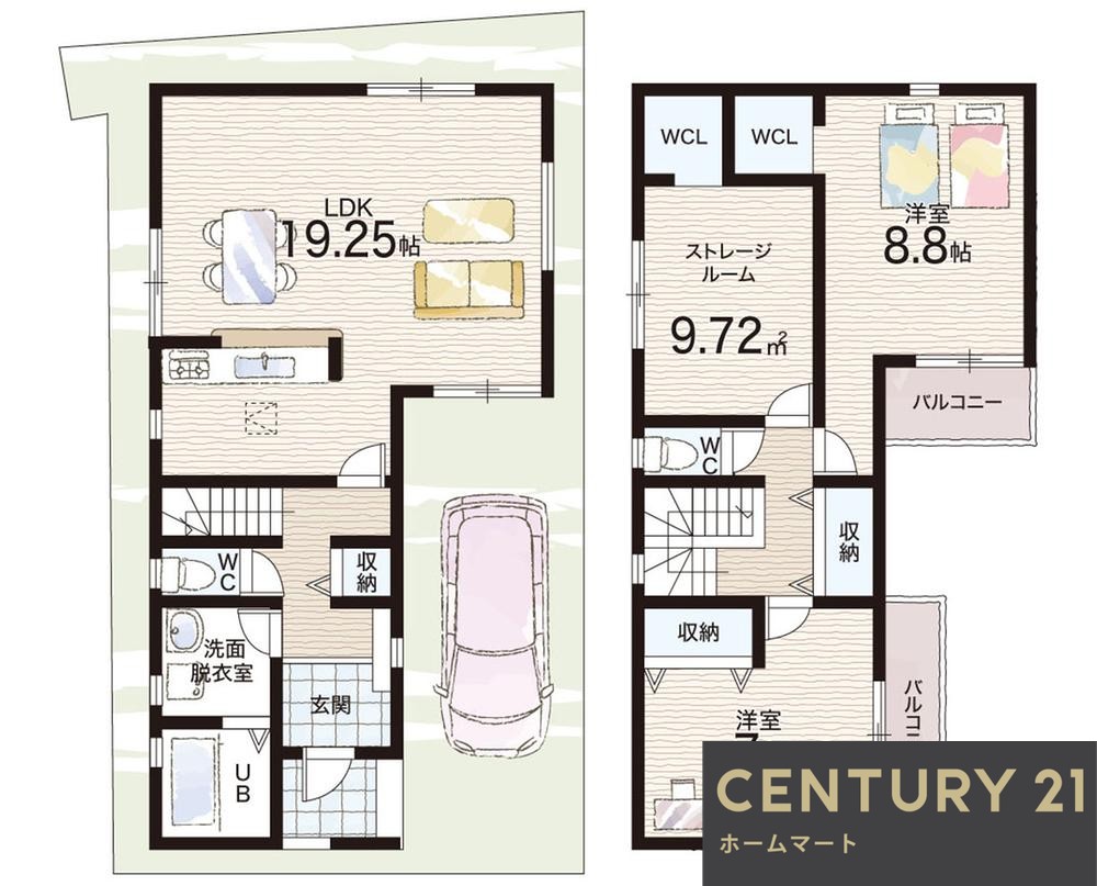新築戸建 一戸建て上野町 3980万円～4280万円の詳細情報 大阪府茨木市上野町 写真22 センチュリー21ホームマート