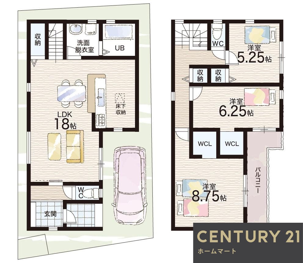新築戸建 一戸建て上野町 3980万円～4280万円の詳細情報 大阪府茨木市上野町 写真23 センチュリー21ホームマート