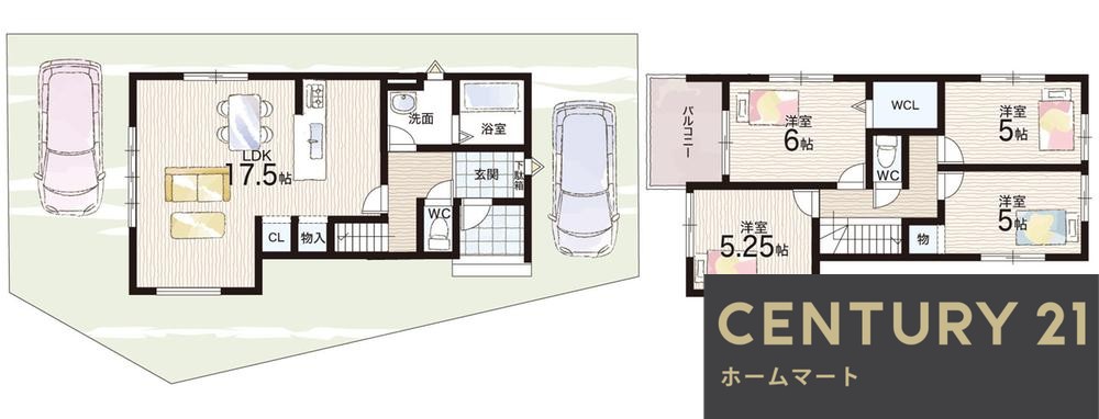 新築戸建 一戸建て大津市鶴の里 一戸建て 全２邸第１期の詳細情報 滋賀県大津市鶴の里 写真13 センチュリー21ホームマート