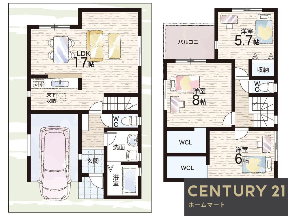 新築戸建 一戸建て寺前町２（ＪＲ長瀬駅） 3480万円～3980万円の詳細情報 大阪府東大阪市寺前町２ 写真15 センチュリー21ホームマート