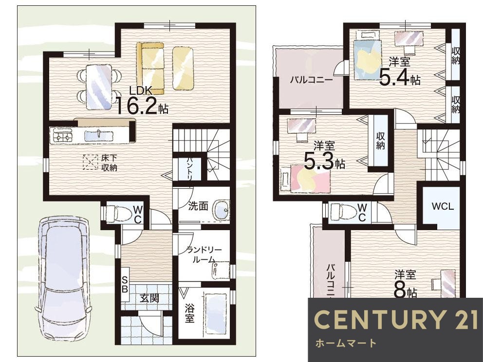 新築戸建 一戸建て寺前町２（ＪＲ長瀬駅） 3480万円～3980万円の詳細情報 大阪府東大阪市寺前町２ 写真16 センチュリー21ホームマート
