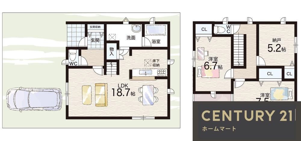 新築戸建 NEW一戸建て八尾市桂町 全３邸 一戸建て第３期の詳細情報 大阪府八尾市桂町５ 写真17 センチュリー21ホームマート