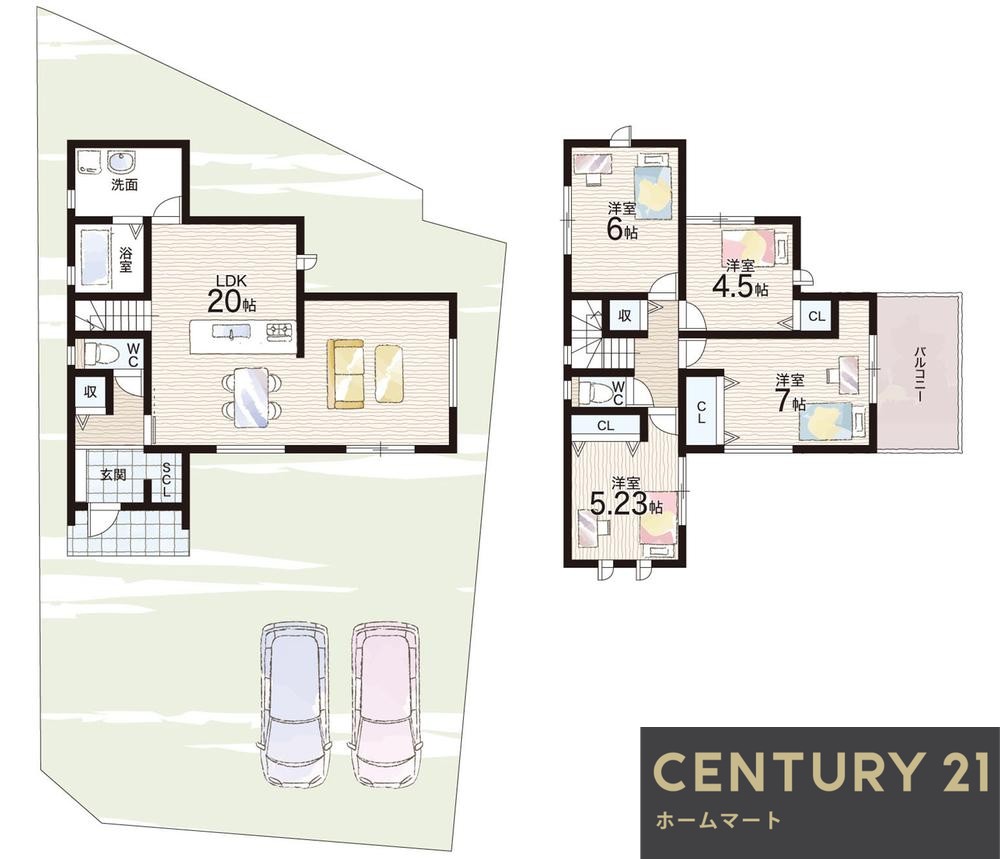 新築戸建 一戸建て生駒市俵口町 全2邸 一戸建ての詳細情報 奈良県生駒市俵口町 写真23 センチュリー21ホームマート