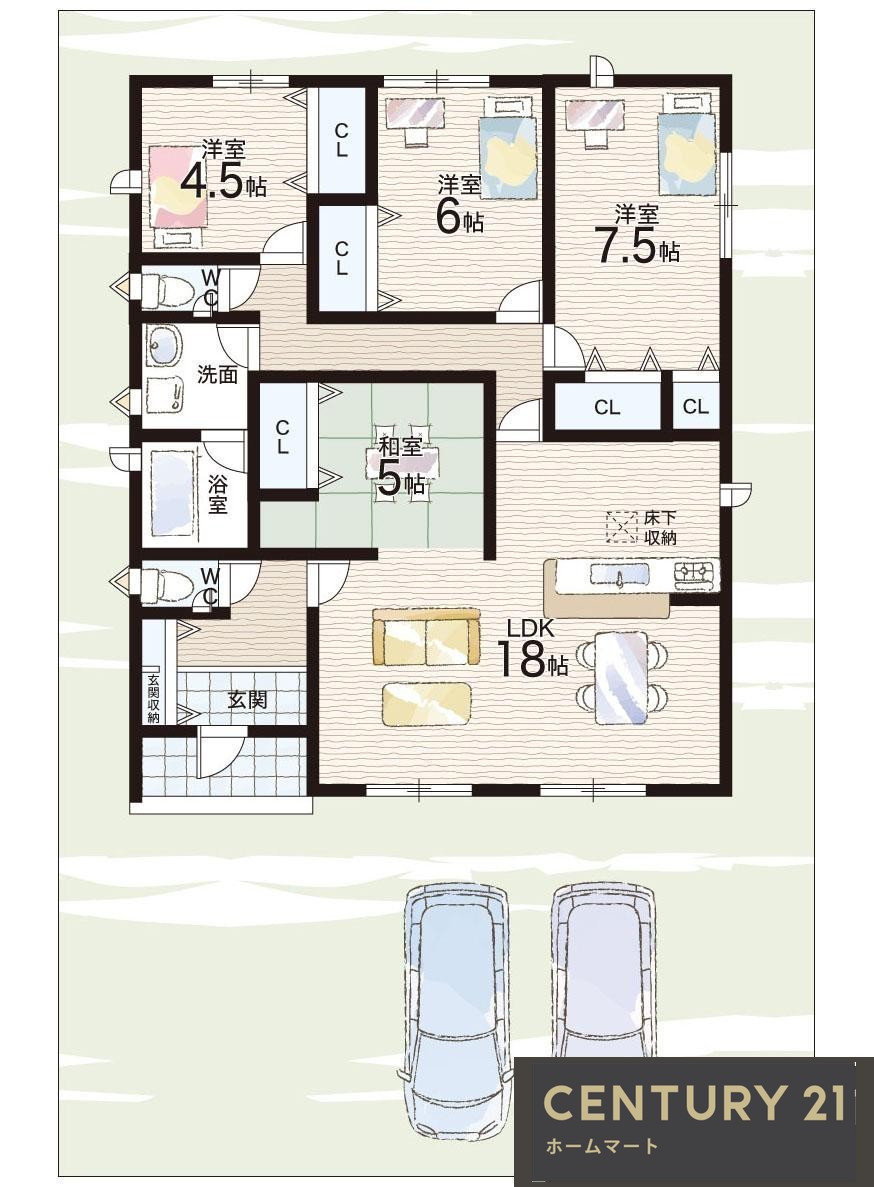新築戸建 NEW一戸建て大字百済（松塚駅） 2480万円・2680万円の詳細情報 奈良県北葛城郡広陵町大字百済 写真13 センチュリー21ホームマート