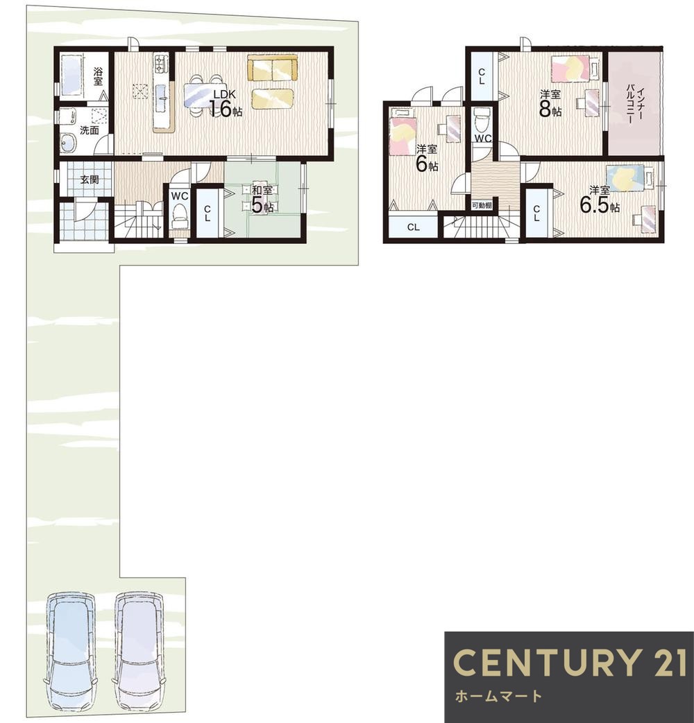 新築戸建 NEW一戸建て桜宮町（近江八幡駅） 3280万円～3480万円の詳細情報 滋賀県近江八幡市桜宮町 写真13 センチュリー21ホームマート