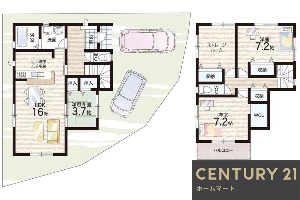新築戸建 NEW一戸建てはびきの５ 2980万円～3190万円の詳細情報 大阪府羽曳野市はびきの５ 写真14 センチュリー21ホームマート