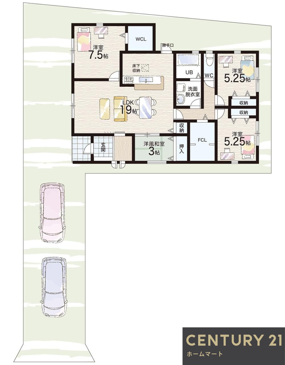 新築戸建 一戸建て大字萱野（箸尾駅） 3180万円・3280万円の詳細情報 奈良県北葛城郡広陵町大字萱野 写真13 センチュリー21ホームマート
