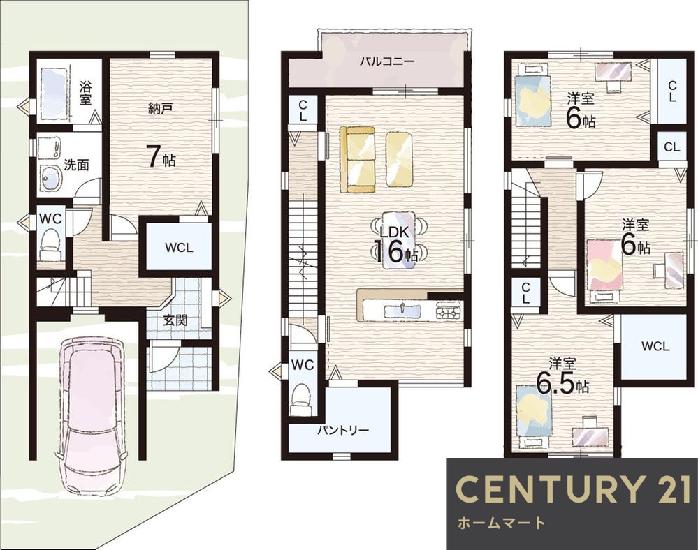新築戸建 一戸建て楠根北町（寝屋川市駅） 3090万円の詳細情報 大阪府寝屋川市楠根北町 写真5 センチュリー21ホームマート
