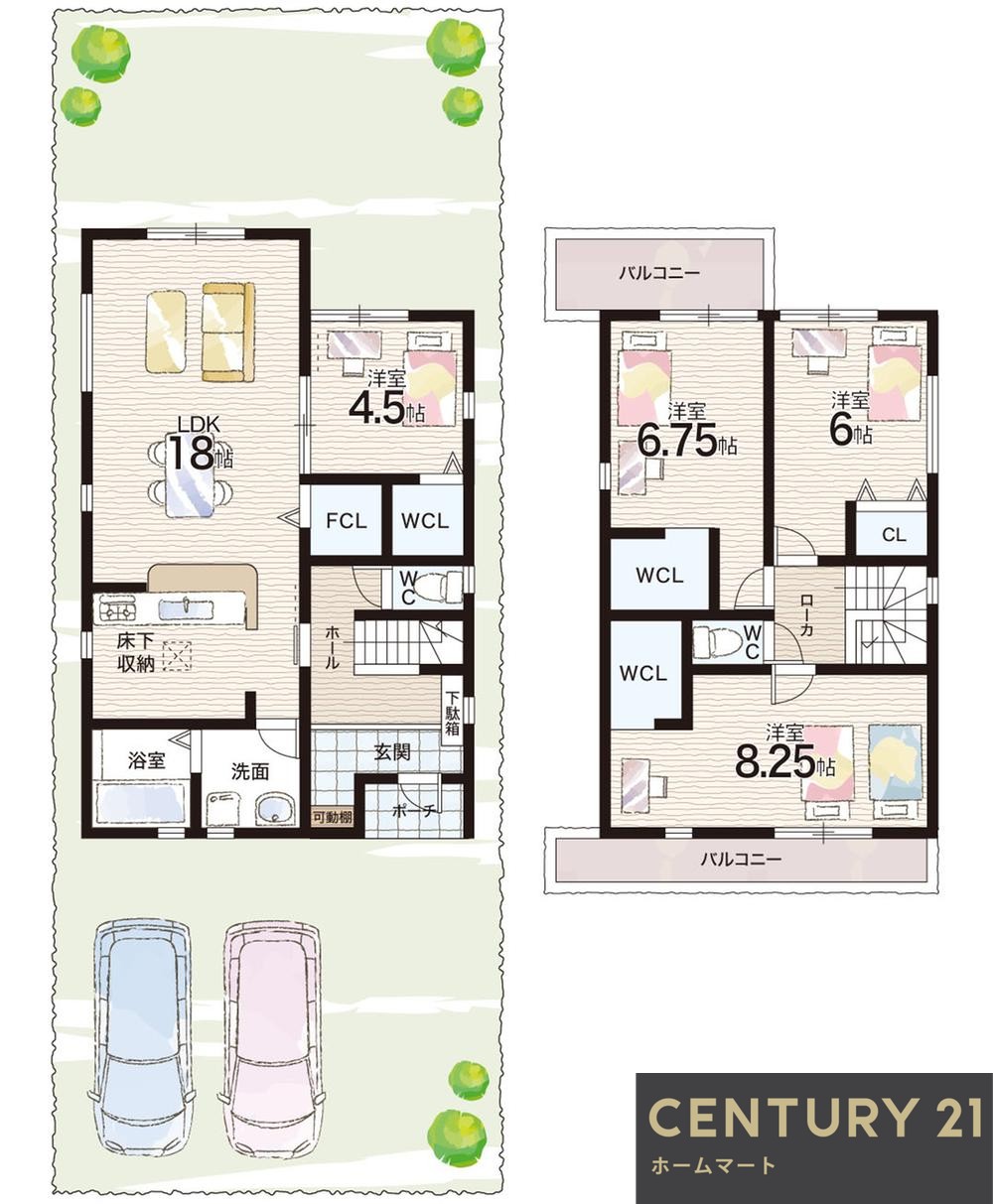 新築戸建 NEW一戸建て道場町日下部（神鉄道場駅） 3380万円の詳細情報 兵庫県神戸市北区道場町日下部 写真14 センチュリー21ホームマート