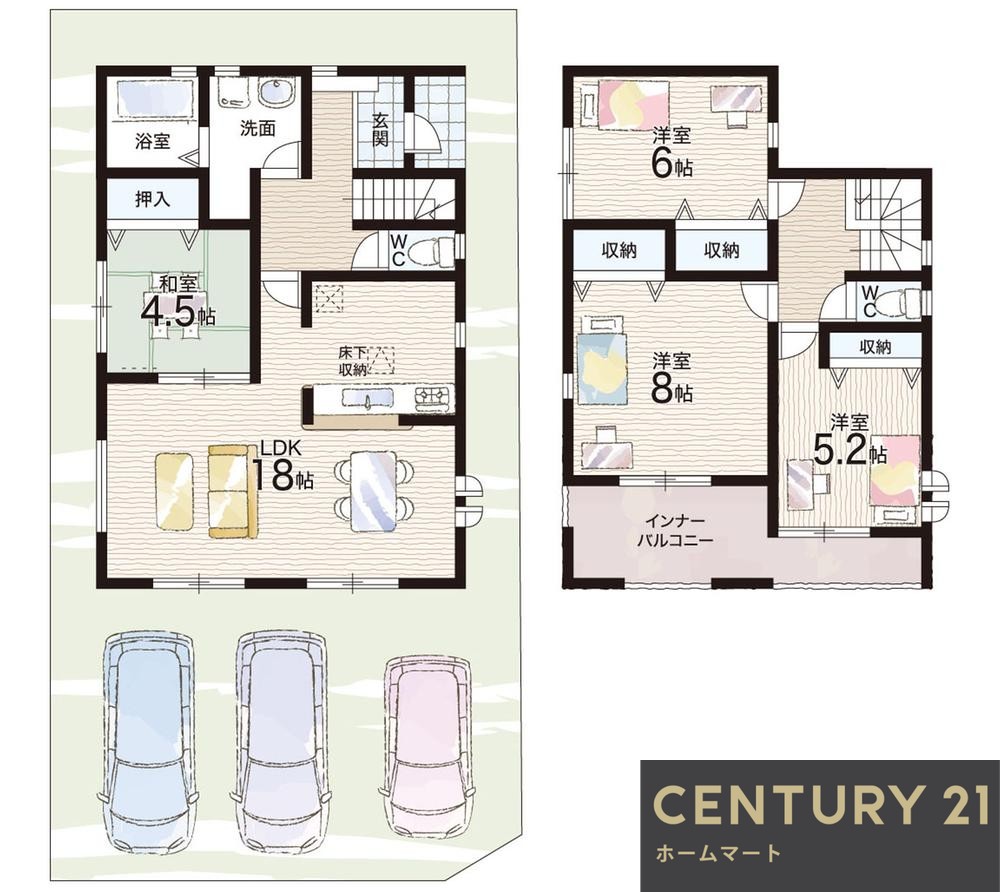 新築戸建 一戸建て奈良市菅原町 全7邸 一戸建て第7期の詳細情報 奈良県奈良市菅原町 写真15 センチュリー21ホームマート
