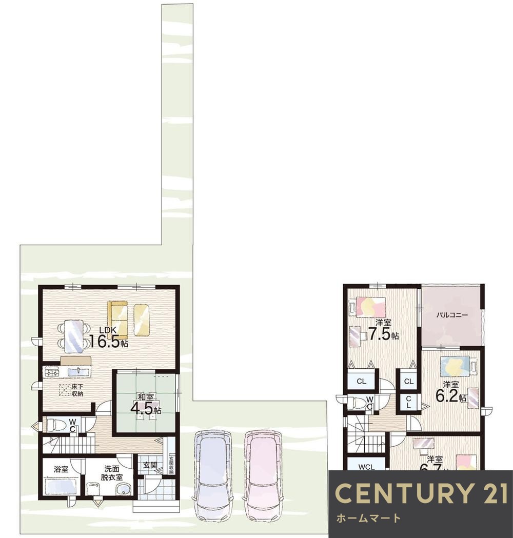 新築戸建 一戸建て唐崎中１ 3880万円・4080万円の詳細情報 大阪府高槻市唐崎中１-9-3 写真10 センチュリー21ホームマート