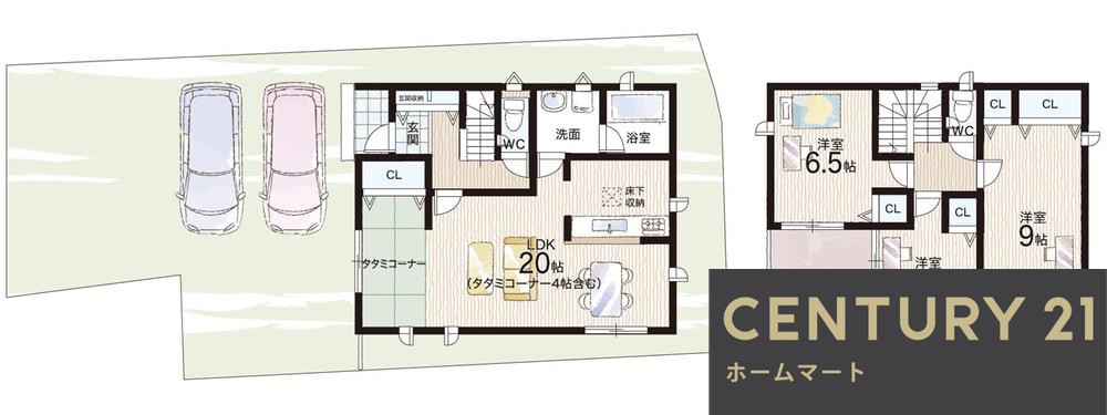 新築戸建 一戸建て唐崎中１ 3880万円・4080万円の詳細情報 大阪府高槻市唐崎中１-9-3 写真9 センチュリー21ホームマート