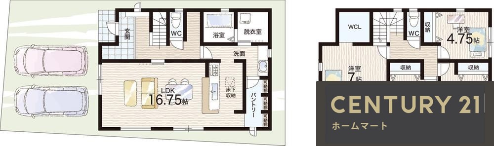 新築戸建 NEW一戸建て福田 3180万円・3280万円の詳細情報 大阪府堺市中区福田 写真13 センチュリー21ホームマート