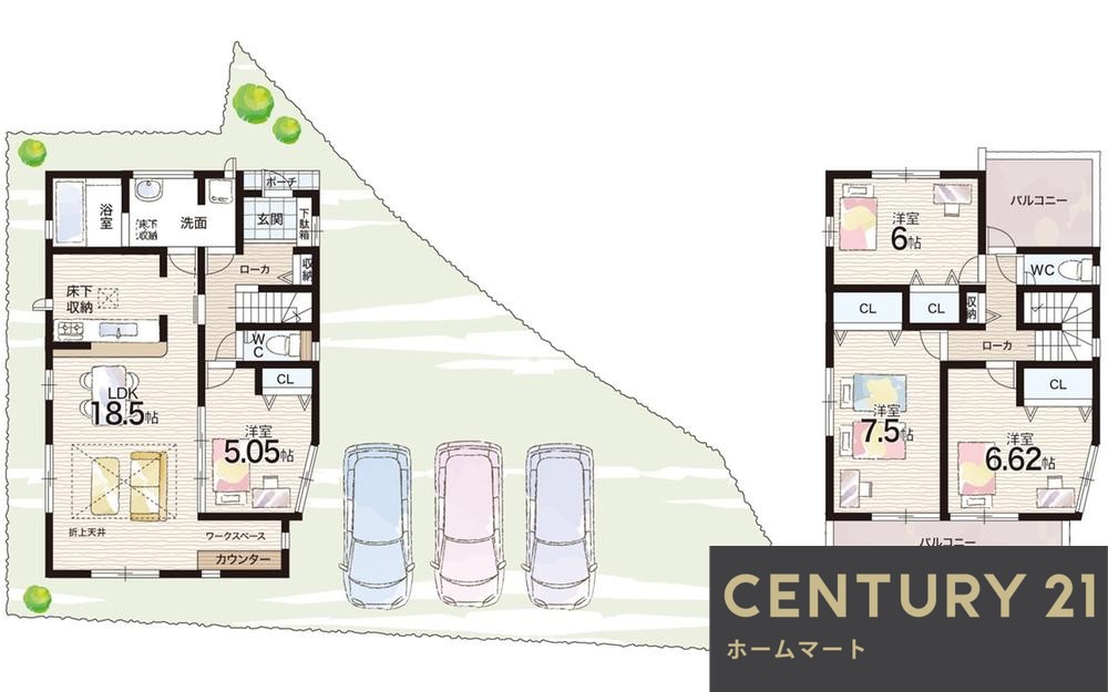 新築戸建 一戸建てBLOOMING - GARDEN 川辺郡猪名川町松尾台 全２邸の詳細情報 兵庫県川辺郡猪名川町松尾台２ 写真19 センチュリー21ホームマート