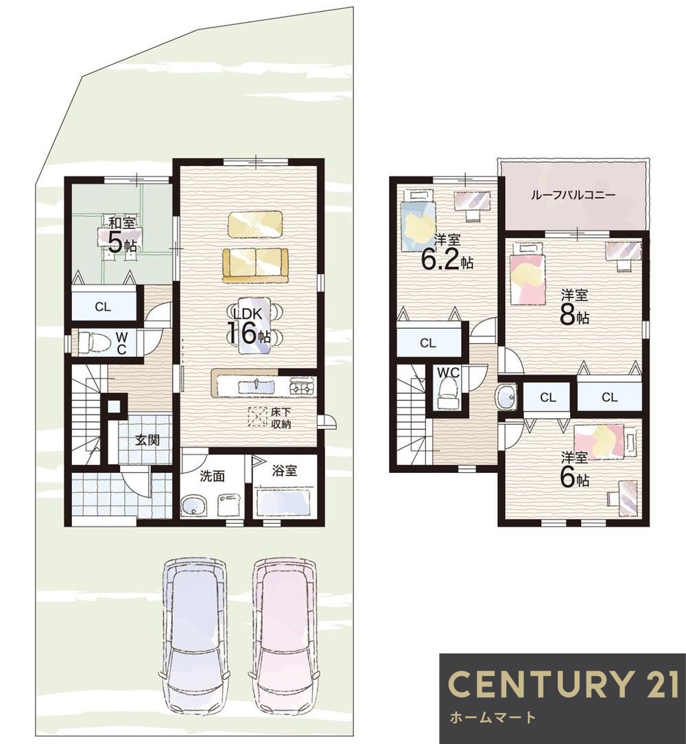 新築戸建 一戸建て甲斐田町 3480万円の詳細情報 大阪府枚方市甲斐田町 写真5 センチュリー21ホームマート