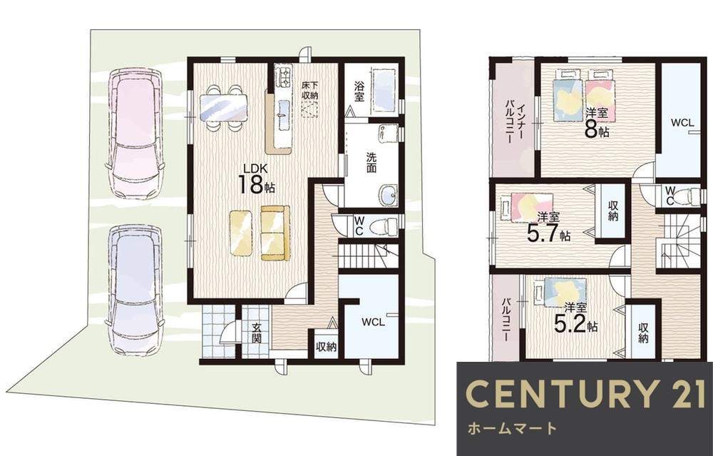 新築戸建 一戸建て平尾 2880万円～3380万円の詳細情報 大阪府堺市美原区平尾 写真15 センチュリー21ホームマート