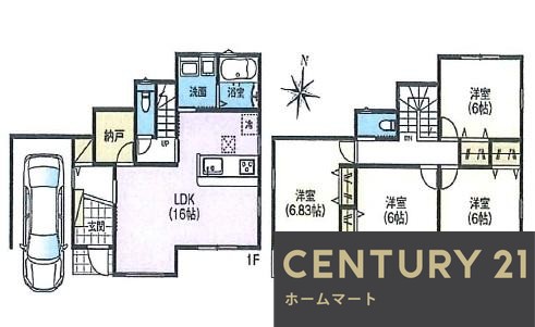 新築戸建 NEW一戸建て池之宮２ 3680万円の詳細情報 大阪府枚方市池之宮２-11-60 写真5 センチュリー21ホームマート