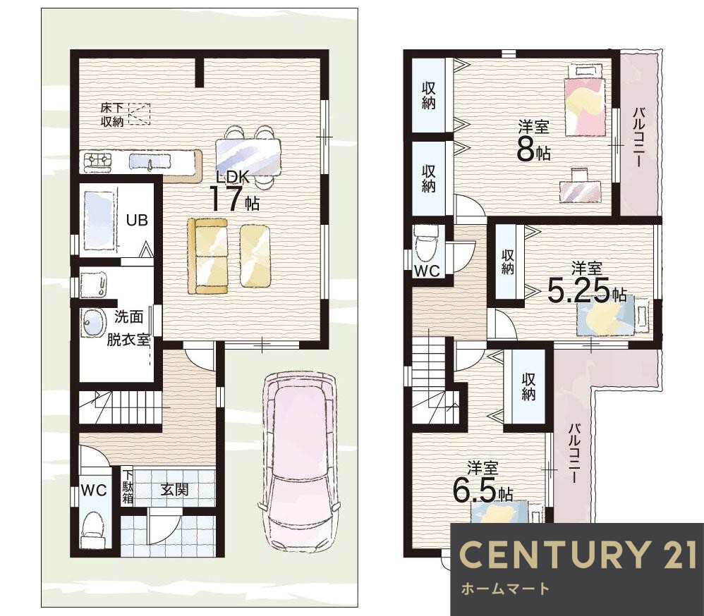 新築戸建 一戸建て小柿１０ 3380万円の詳細情報 滋賀県栗東市小柿１０ 写真13 センチュリー21ホームマート