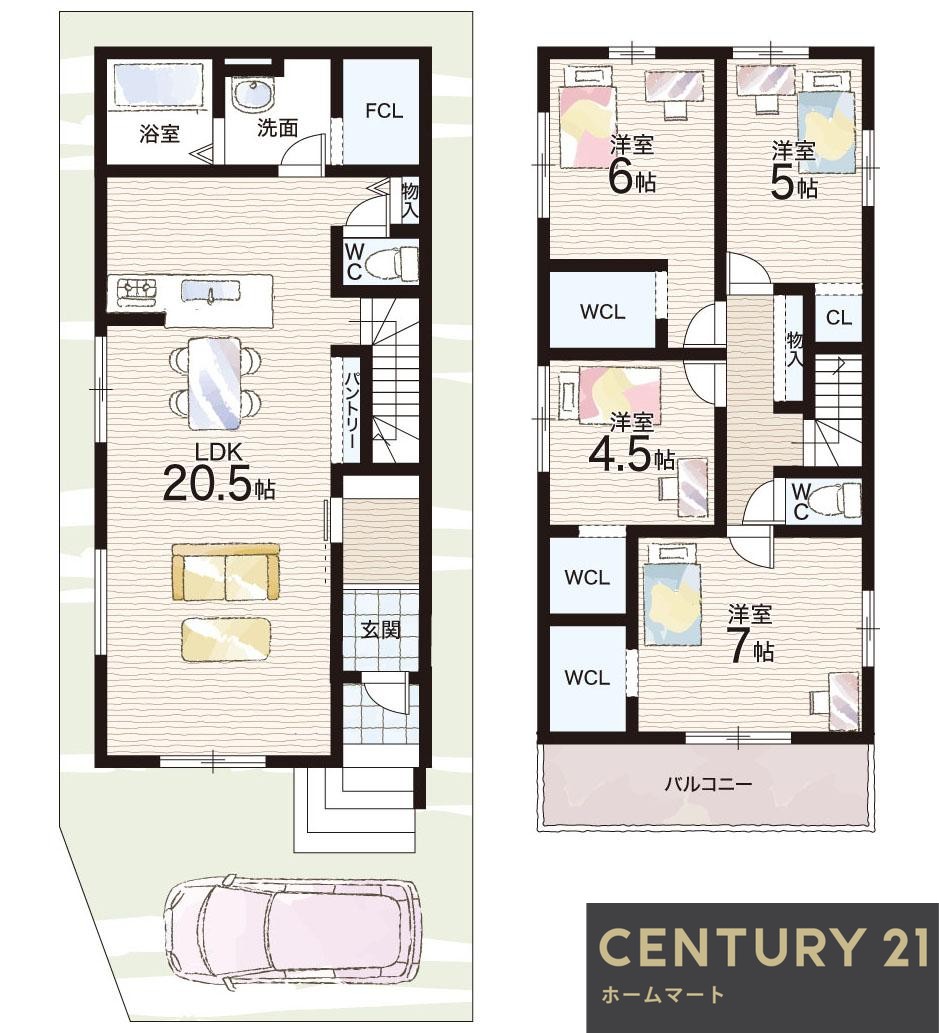 新築戸建 NEW一戸建て滋賀里１（滋賀里駅） 2998万円の詳細情報 滋賀県大津市滋賀里１ 写真14 センチュリー21ホームマート