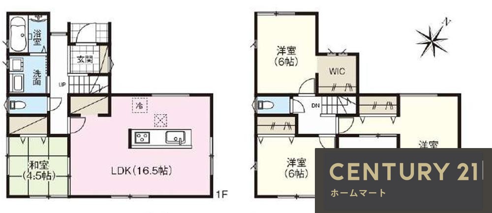 新築戸建 NEW一戸建て生駒市中菜畑2丁目 全2邸 一戸建て第2期の詳細情報 奈良県生駒市中菜畑２ 写真16 センチュリー21ホームマート