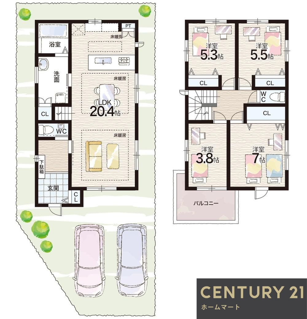 新築戸建 NEW一戸建て寺本２ 5080万円・5180万円の詳細情報 兵庫県伊丹市寺本２ 写真11 センチュリー21ホームマート