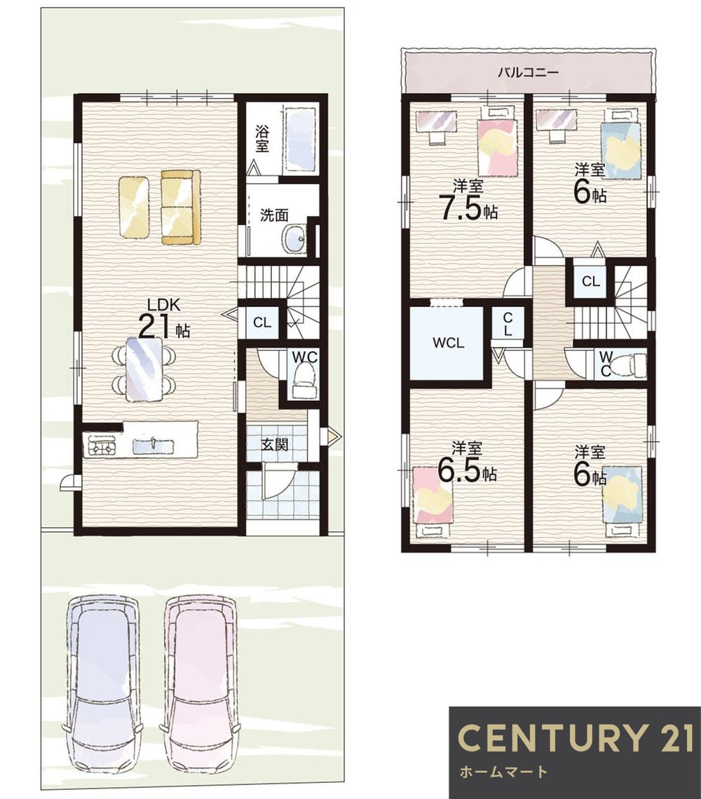 新築戸建 一戸建て草内穴口（興戸駅） 3598万円の詳細情報 京都府京田辺市草内穴口 写真9 センチュリー21ホームマート