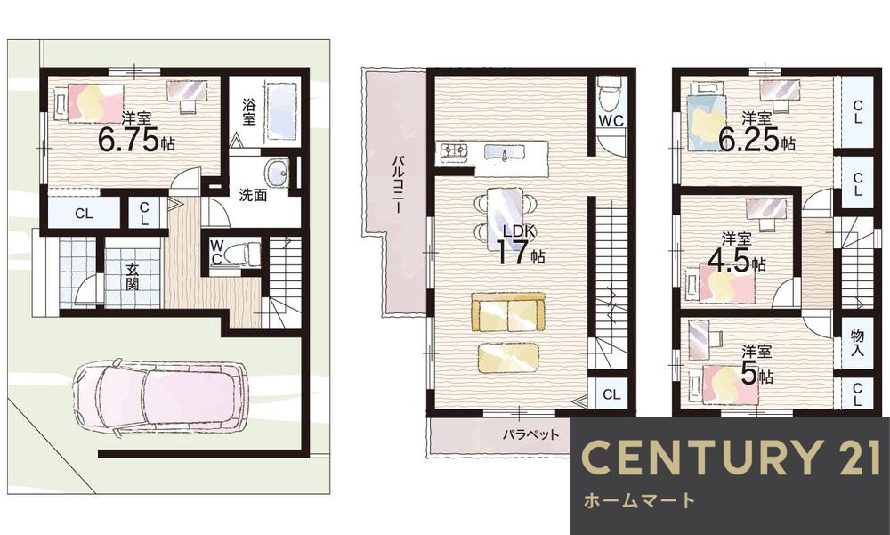 新築戸建 一戸建て春日町（寝屋川市駅） 3598万円・3798万円の詳細情報 大阪府寝屋川市春日町 写真9 センチュリー21ホームマート