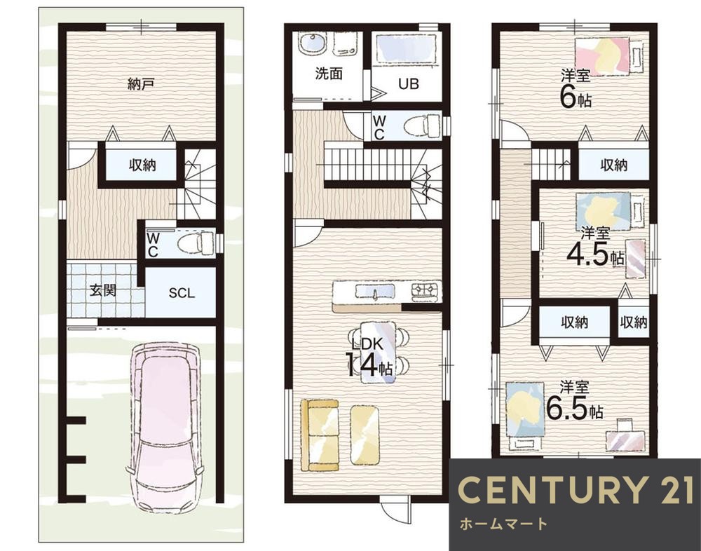 新築戸建 NEW一戸建て花園東町２（東花園駅） 3580万円の詳細情報 大阪府東大阪市花園東町２ 写真12 センチュリー21ホームマート