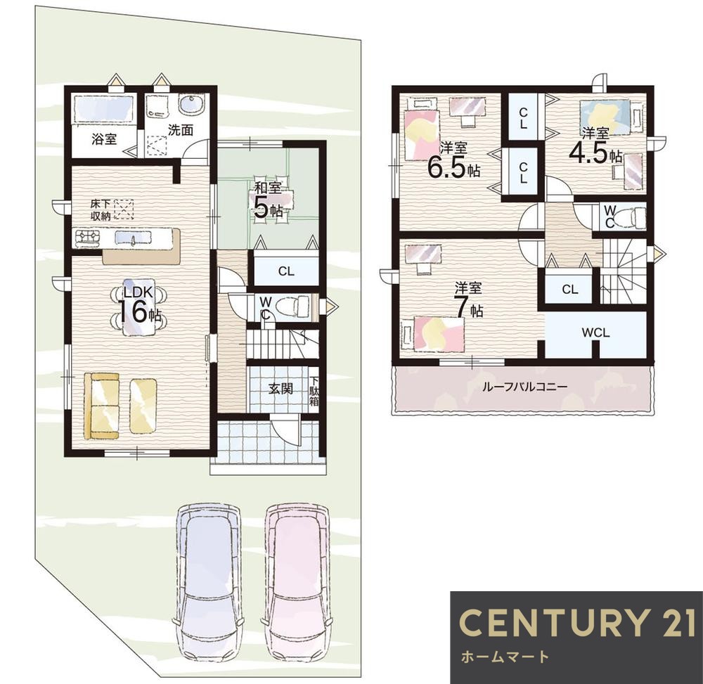新築戸建 一戸建て古市町（京終駅） 2780万円・2980万円の詳細情報 奈良県奈良市古市町 写真15 センチュリー21ホームマート