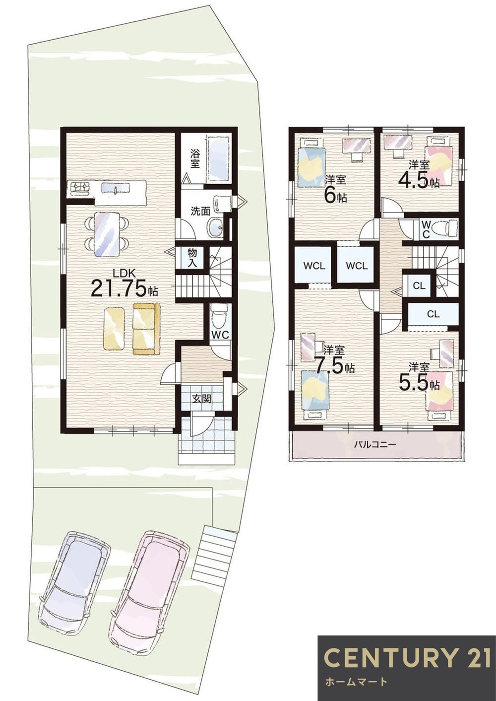 新築戸建 一戸建て八幡石不動（石清水八幡宮駅） 3698万円・3798万円の詳細情報 京都府八幡市八幡石不動 写真13 センチュリー21ホームマート