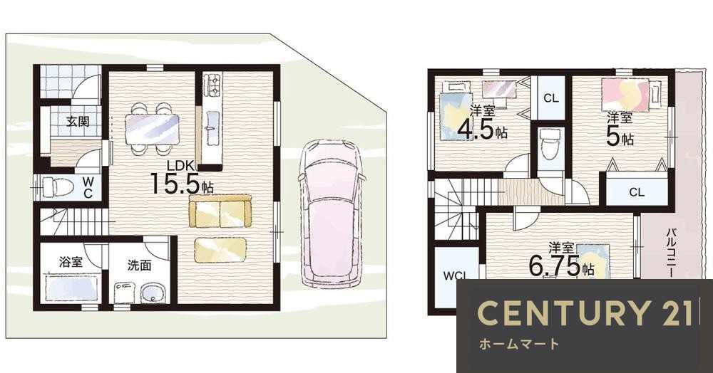 新築戸建 NEW一戸建て養父元町（牧野駅） 3380万円の詳細情報 大阪府枚方市養父元町 写真4 センチュリー21ホームマート