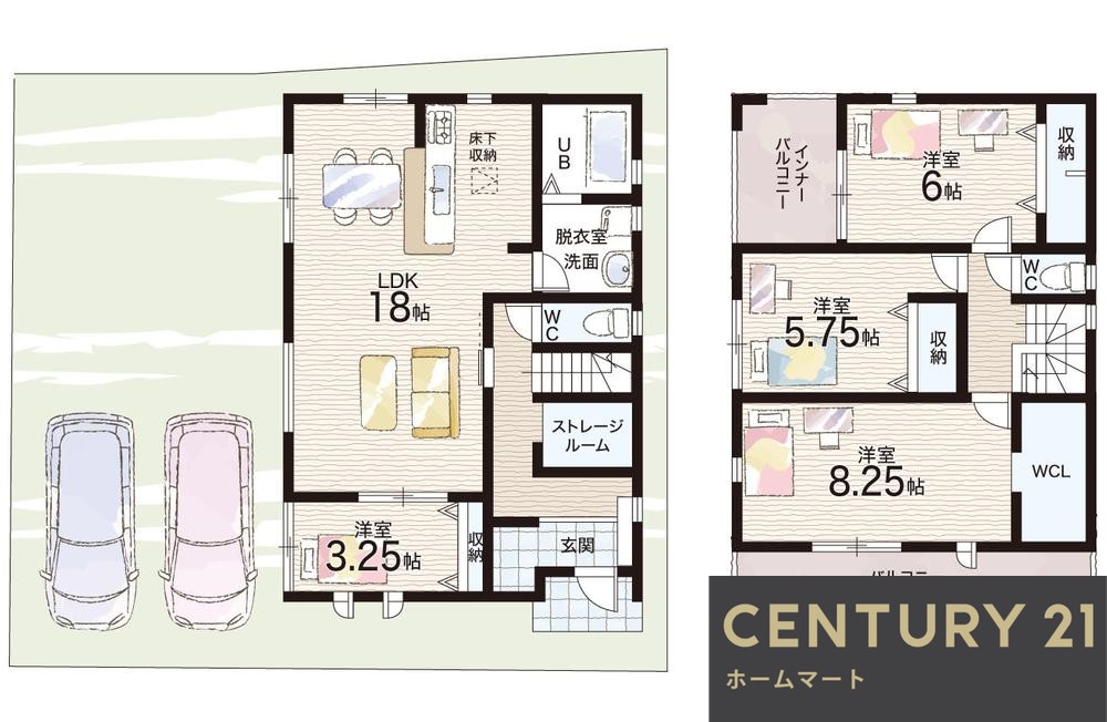 新築戸建 一戸建て生駒市中菜畑2丁目 全6邸 一戸建て第1期の詳細情報 奈良県生駒市中菜畑２ 写真13 センチュリー21ホームマート